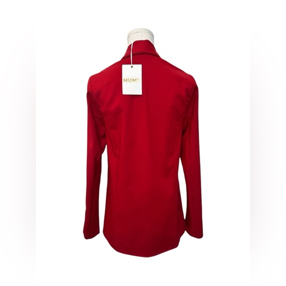 SHOW ME YOUR MUMU Red Suiting Major Blazer Women Size XS Small $188 MSRP NWT - Picture 8 of 14